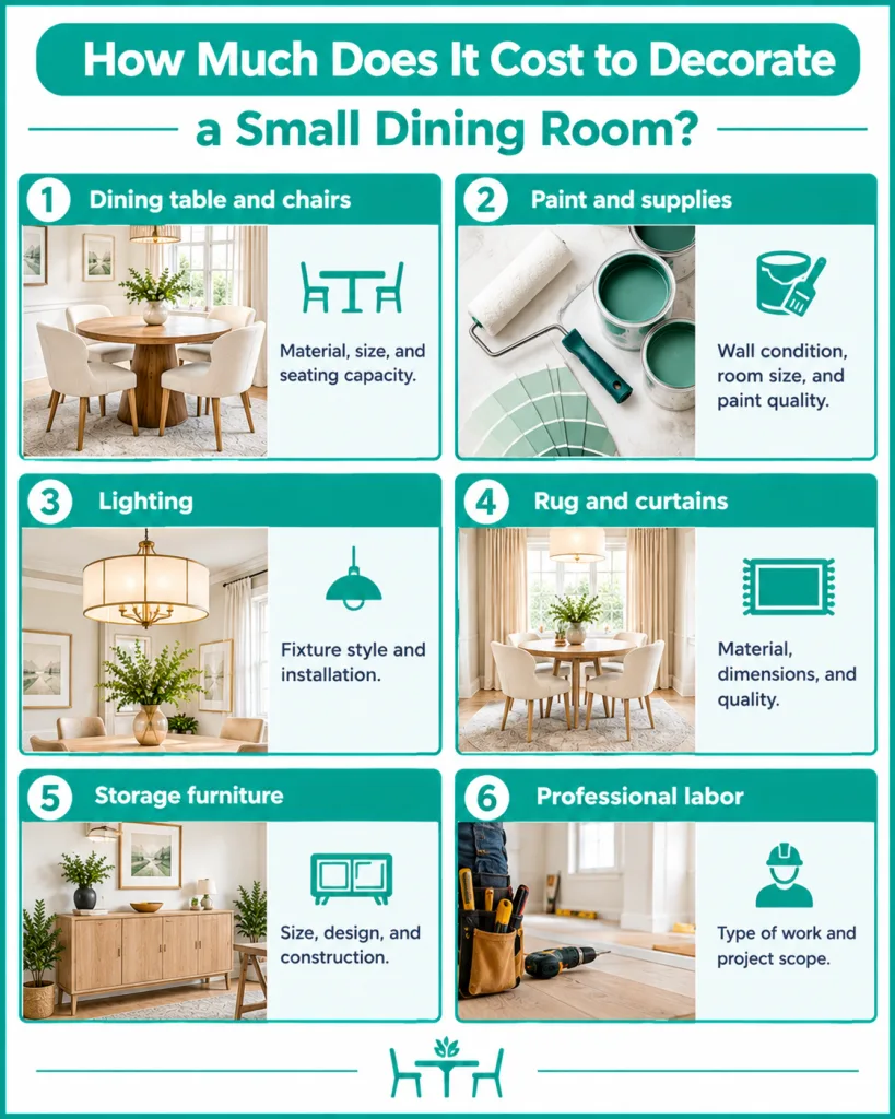 How Much Does It Cost to Decorate a Small Dining Room