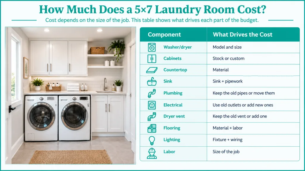 How Much Does a 5x7 Laundry Room Cost