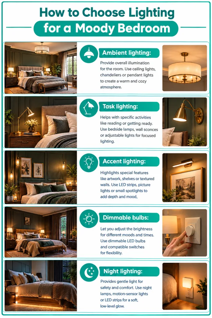 How to Choose Lighting for a Moody Bedroom
