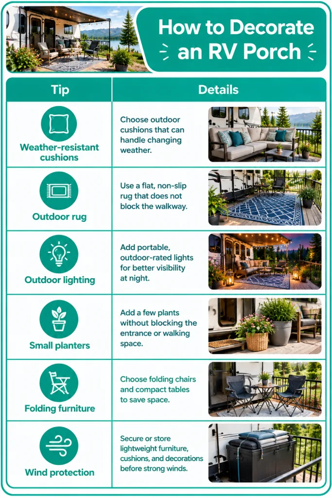 How to Decorate an RV Porch