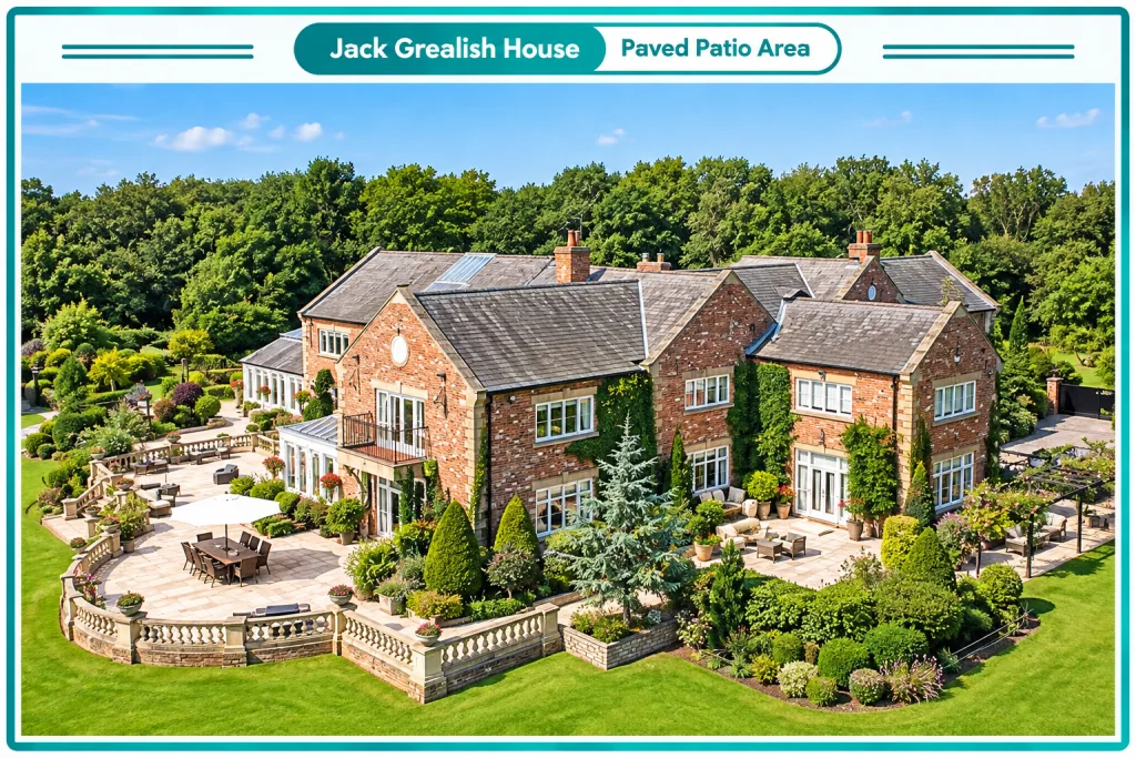 Jack Grealish House Paved Patio Area