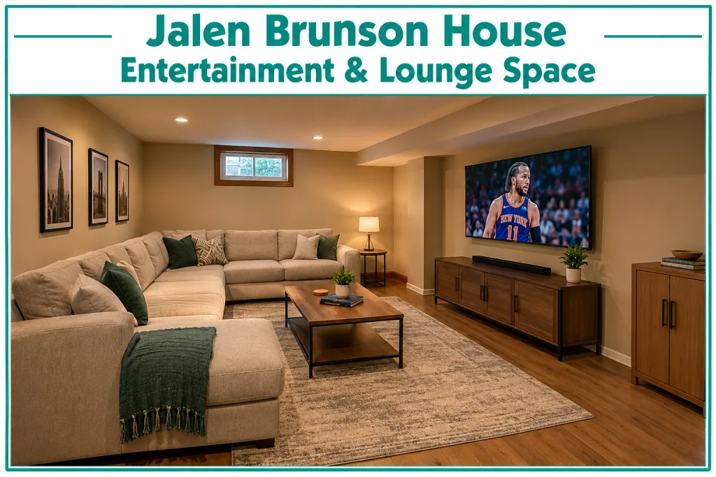 Jalen Brunson House Entertainment & Lounge Space