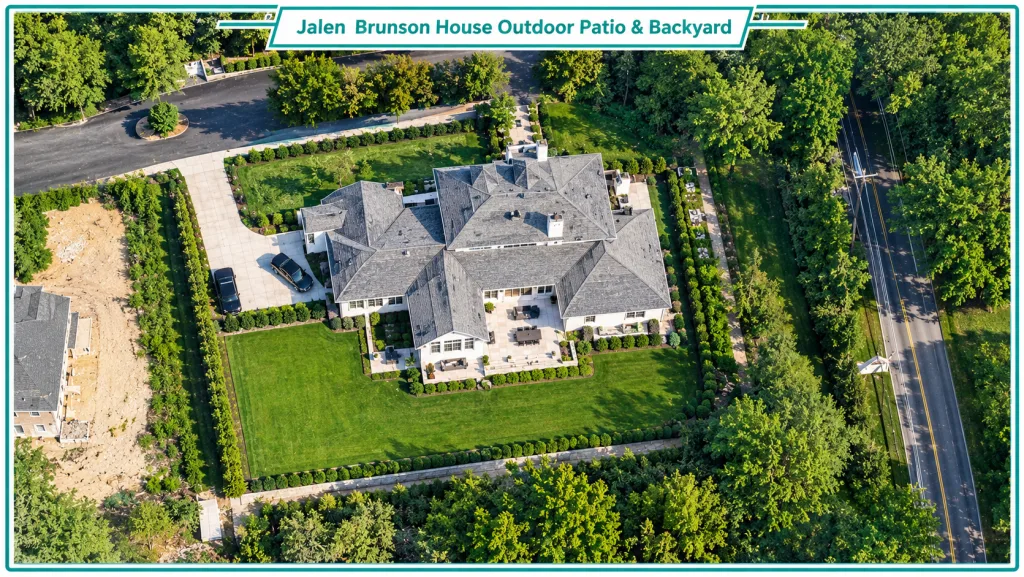 Jalen Brunson House Outdoor Patio & Backyard