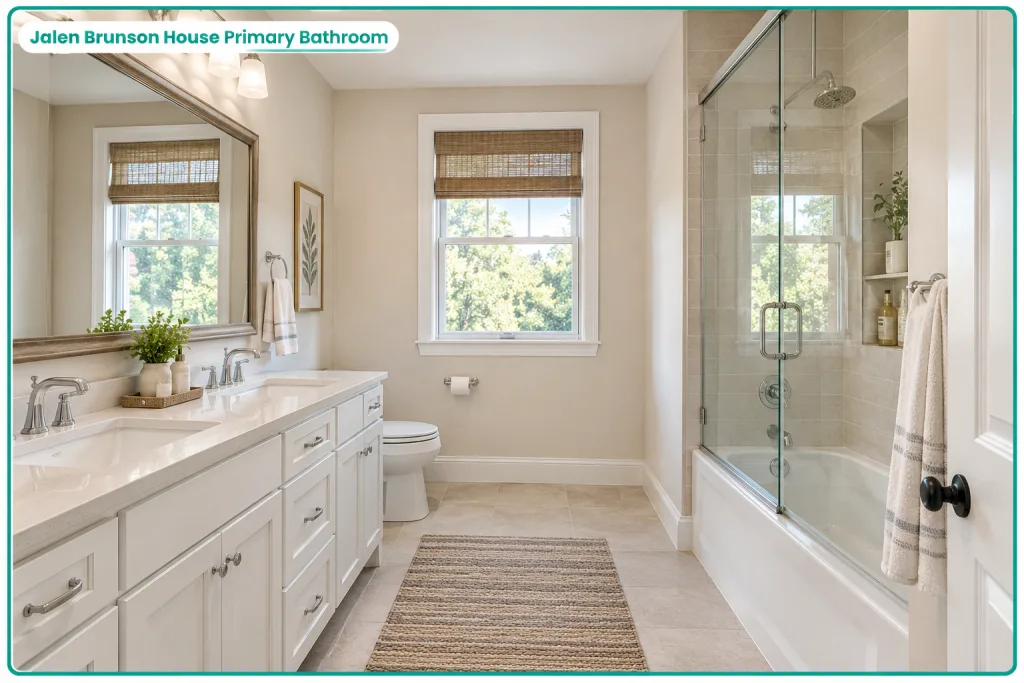 Jalen Brunson House Primary Bathroom
