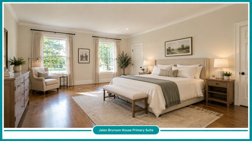 Jalen Brunson House Primary Suite