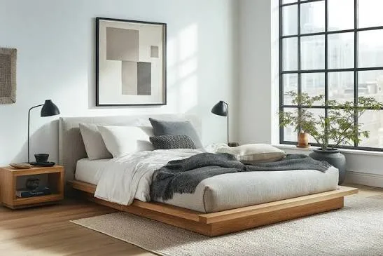 Japandi Bedroom Style Choose a Low Wooden Bed