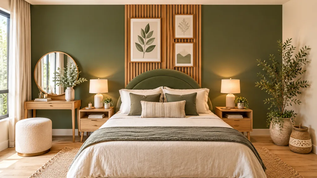 Japandi Bedroom Style Introduce Greenery Thoughtfully