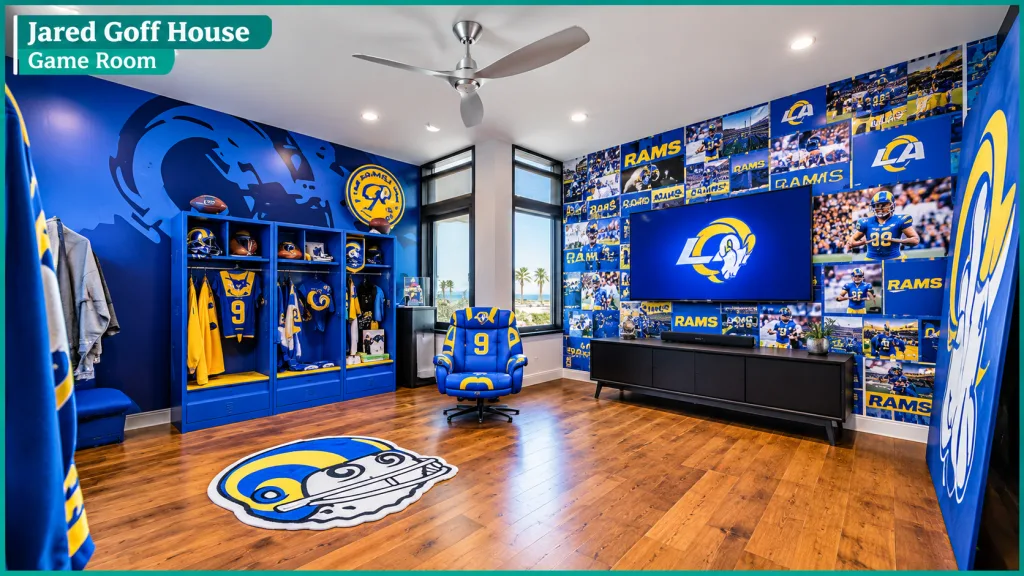 Jared Goff House Game Room