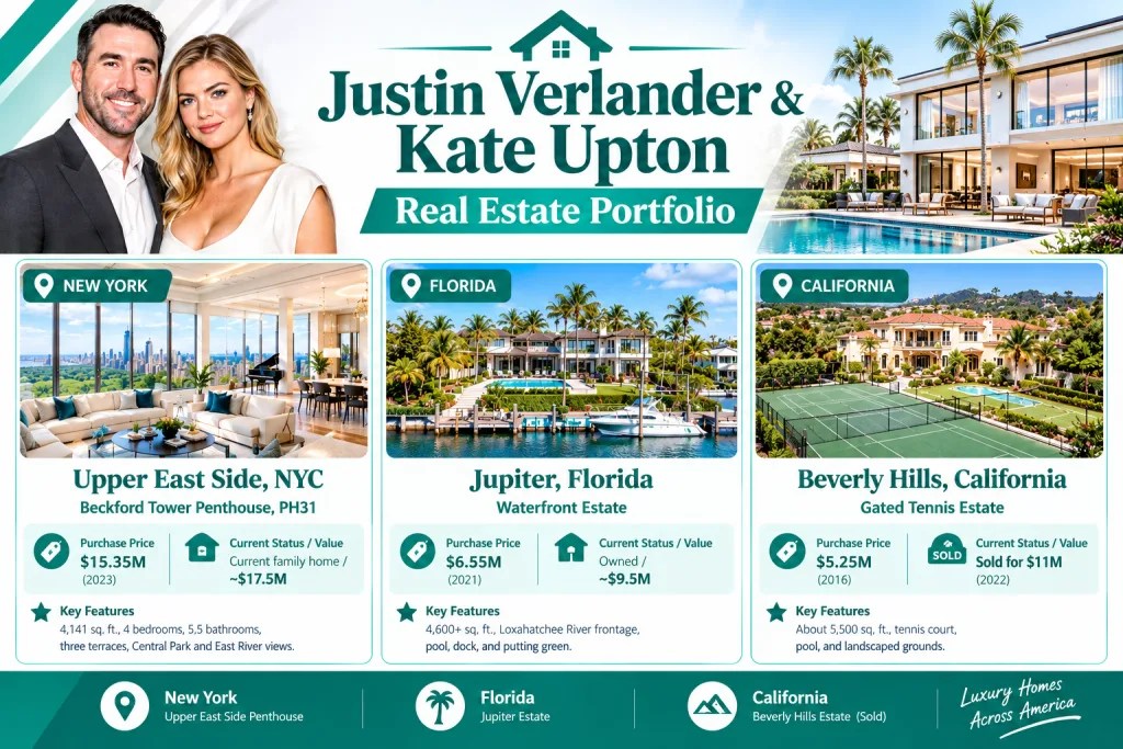 Justin Verlander & Kate Upton Real Estate Portfolio