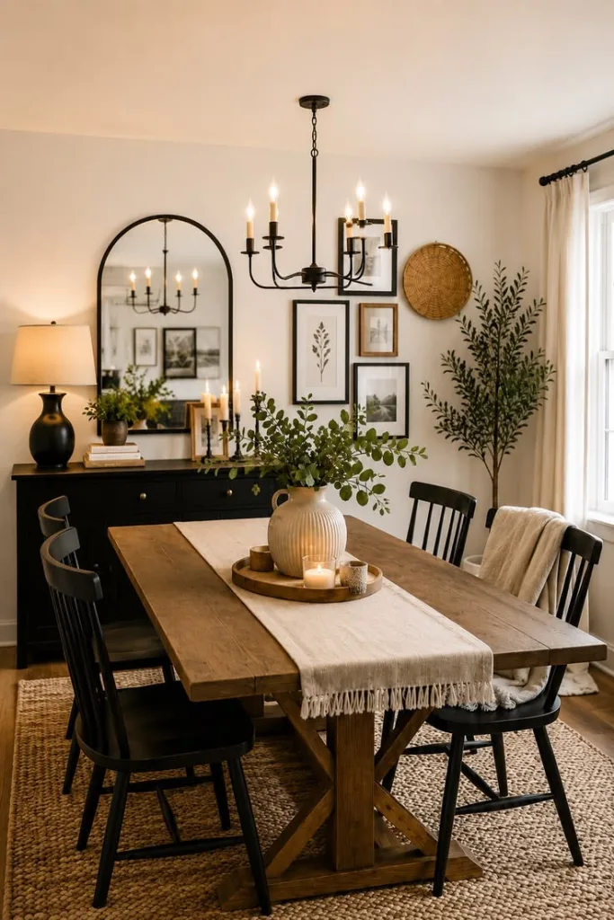 Keep the Centerpiece Simple  For Small Dining Room