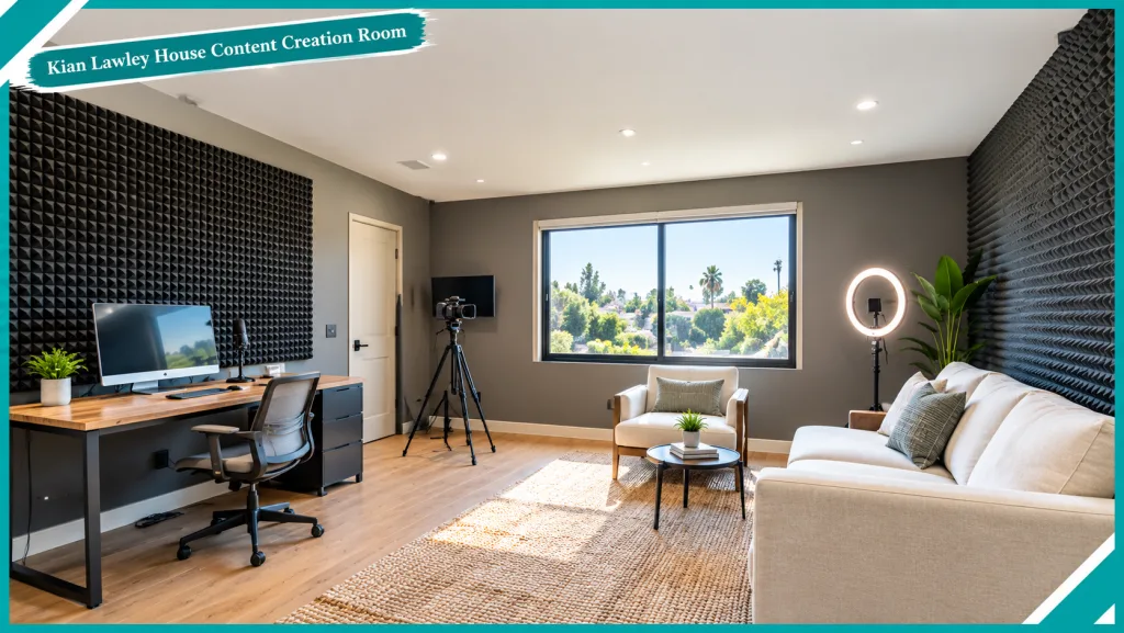 Kian Lawley Sherman Oaks House Content Creation Room