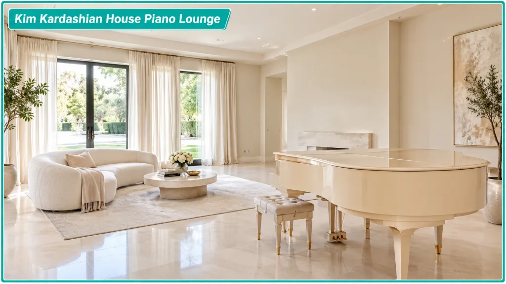 Kim Kardashian House Piano Lounge
