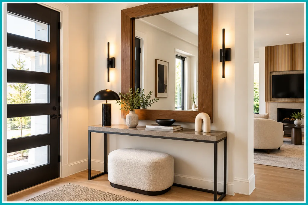 Make a Statement With a Large Entryway Mirror