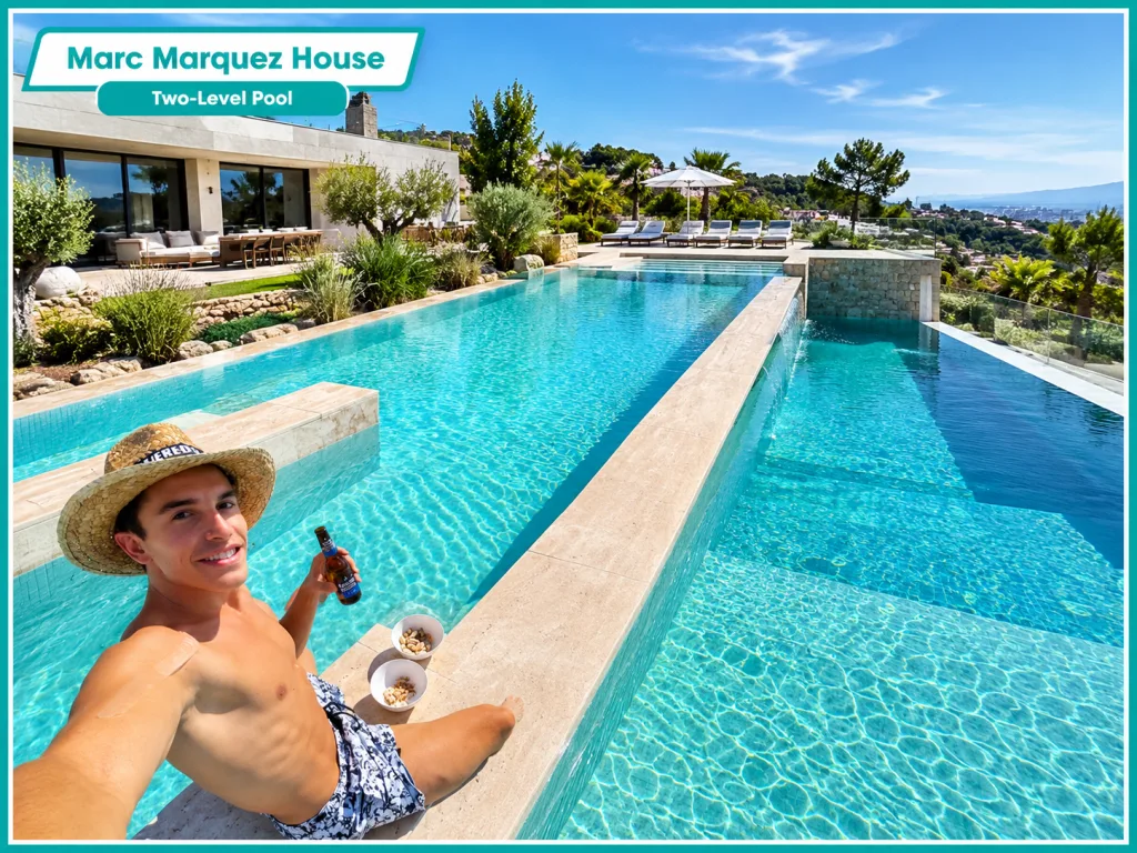 Marc Marquez House Two-Level Pool