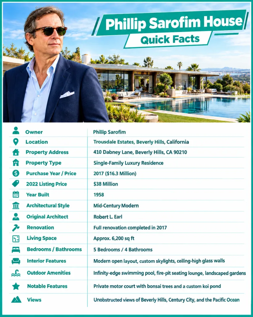 Phillip Sarofim House Facts