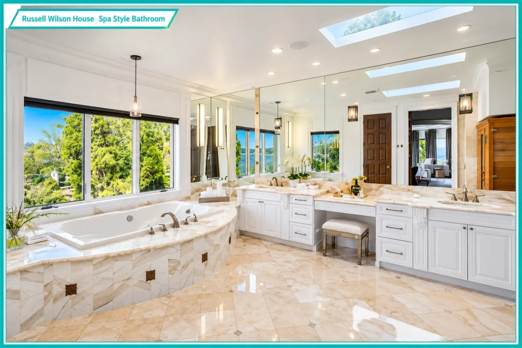 Russell Wilson House Spa Style Bathroom