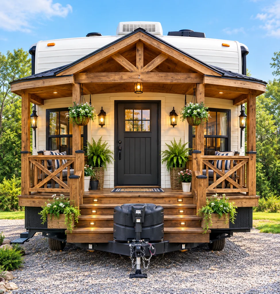 Rustic Camper Porch
