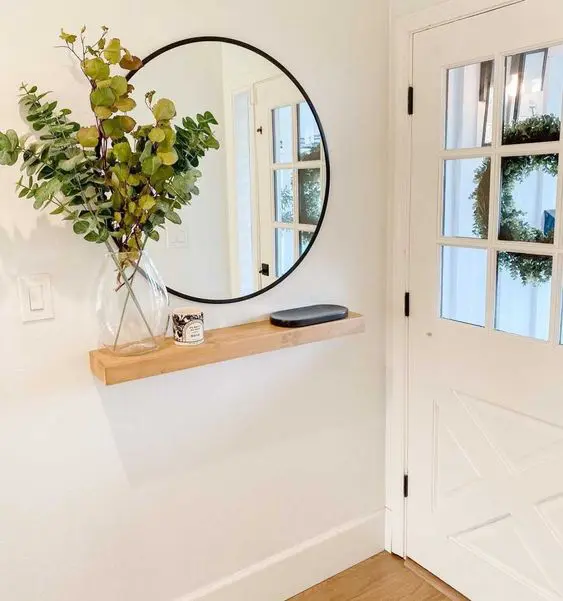 Save Space With a Floating Entryway Shelf