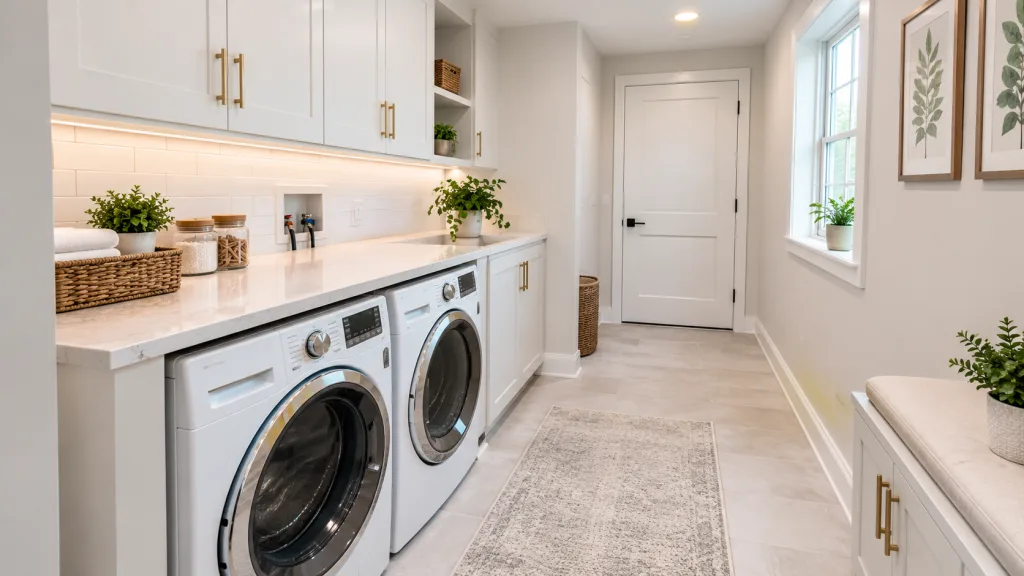 Side-by-Side Washer and Dryer
