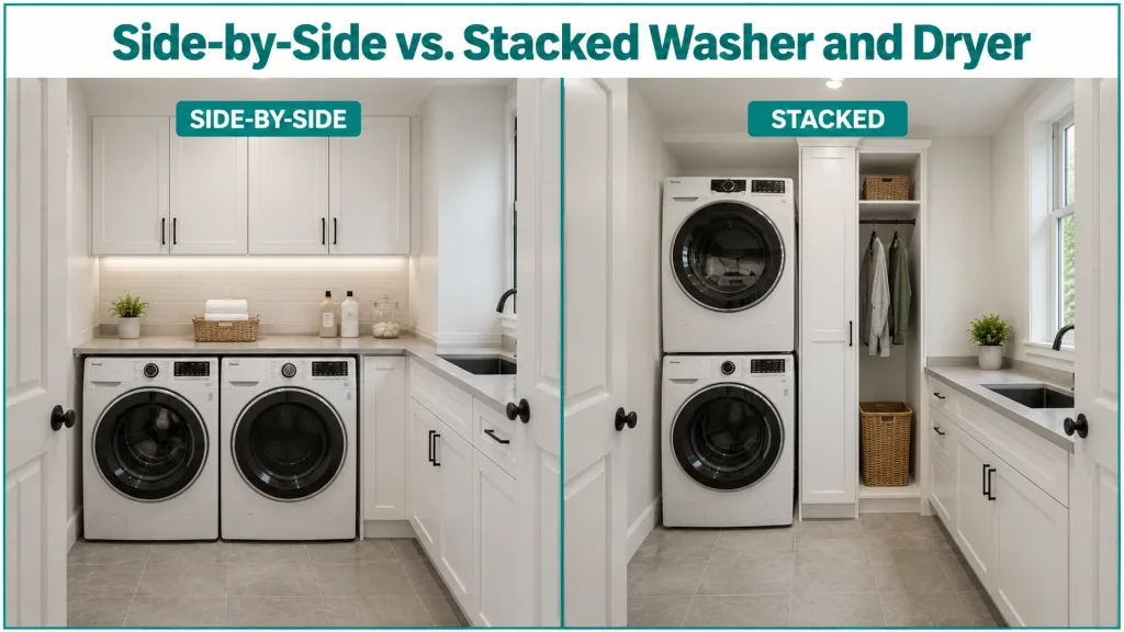 Side-by-Side vs. Stacked Washer and Dryer