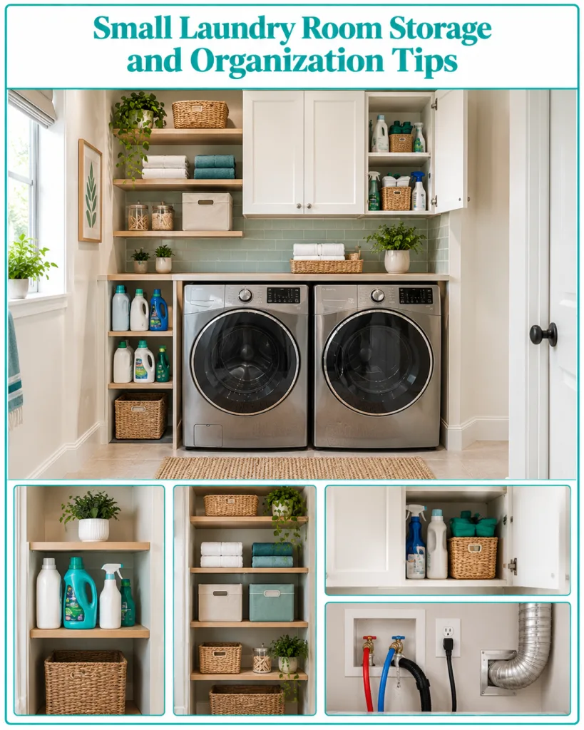 Small Laundry Room Storage and Organization Tips